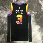 NBA 3 Paul Phoenix Suns noir 2022-23 Statement Edition Maillot imprimé